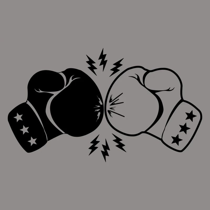 Boxboxhandschuhe Kontakt mit Blitz