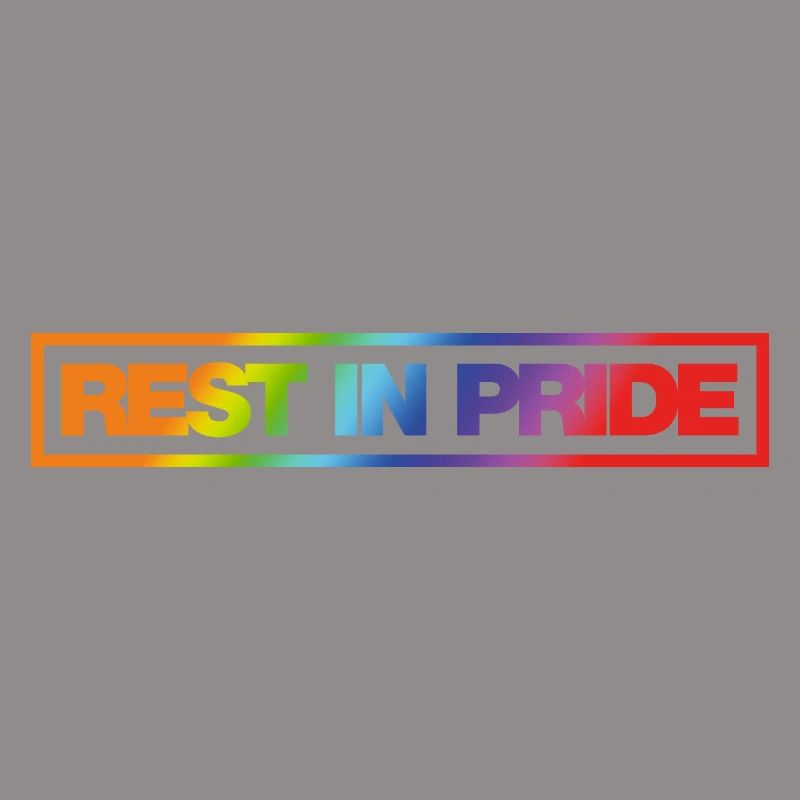 REST IN PRIDE (R.I.P.) Rainbow