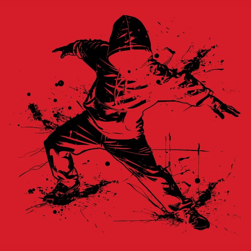 Breakdancer Graffiti