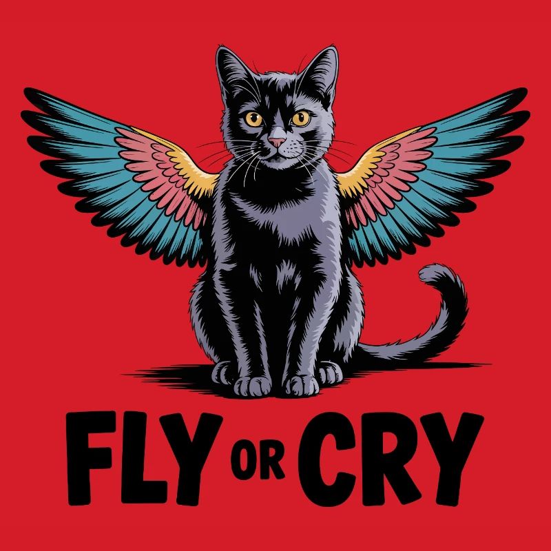 Fliege oder rufe Katze