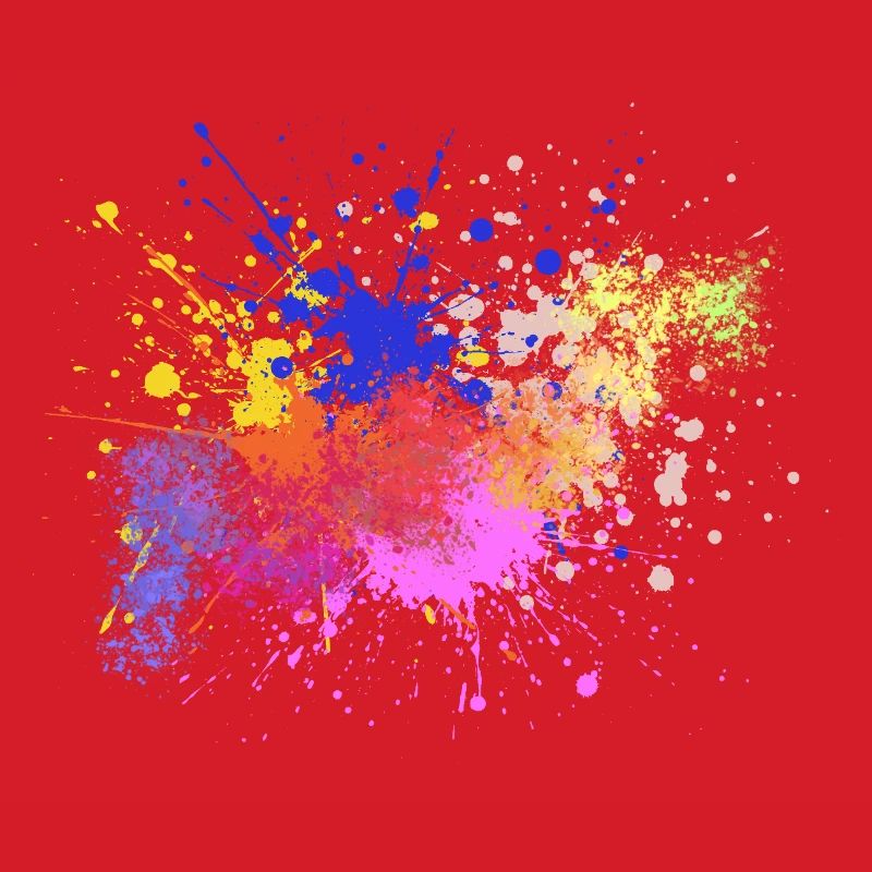 Farbige Farbspritzer Kunst Design