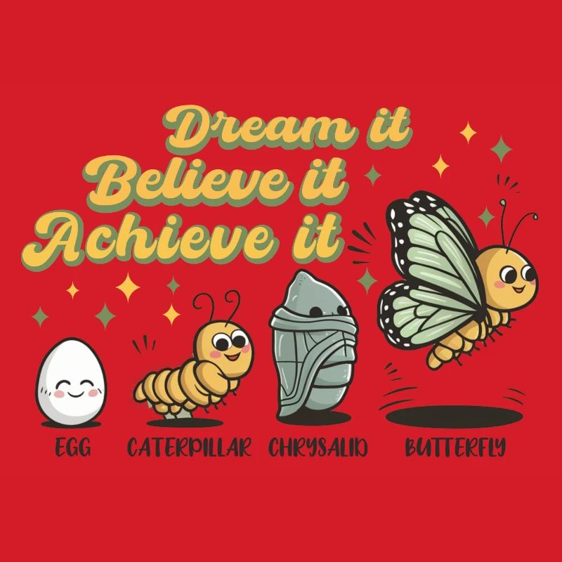 Chenille Schmetterling Schule Evolution Geschenk