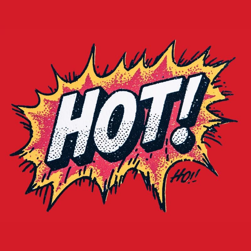 Conception des Explosions de Comics Chauds