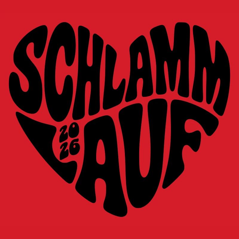 Course de boue 2026 - Forme de cœur - Course de boue 2026