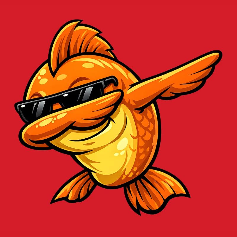 Dabbing Goldfish