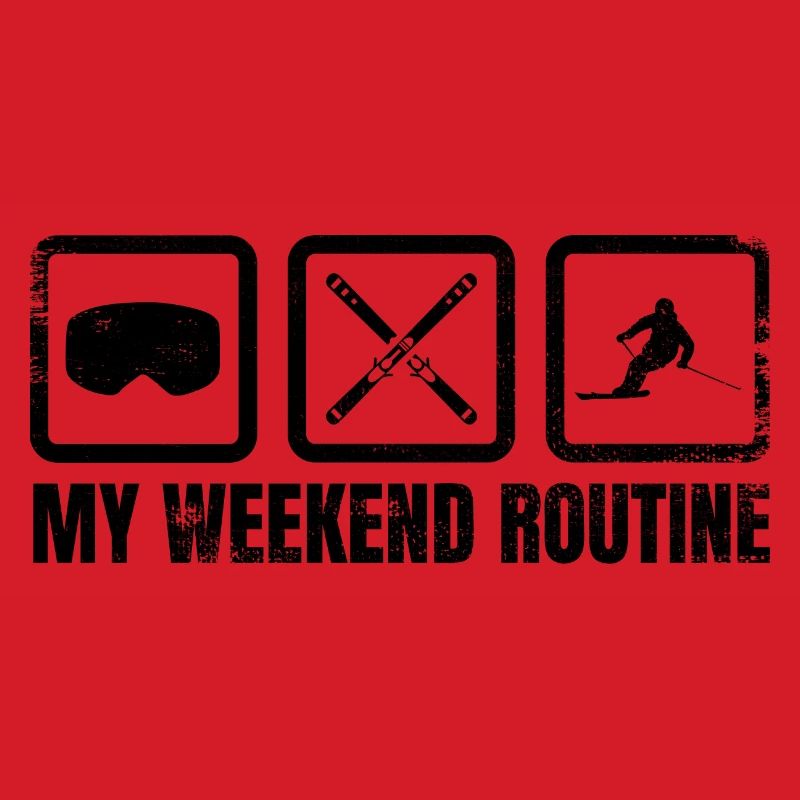 Skier Weekend Routine