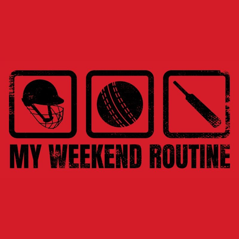 Cricket Spieler Wochenendroutine