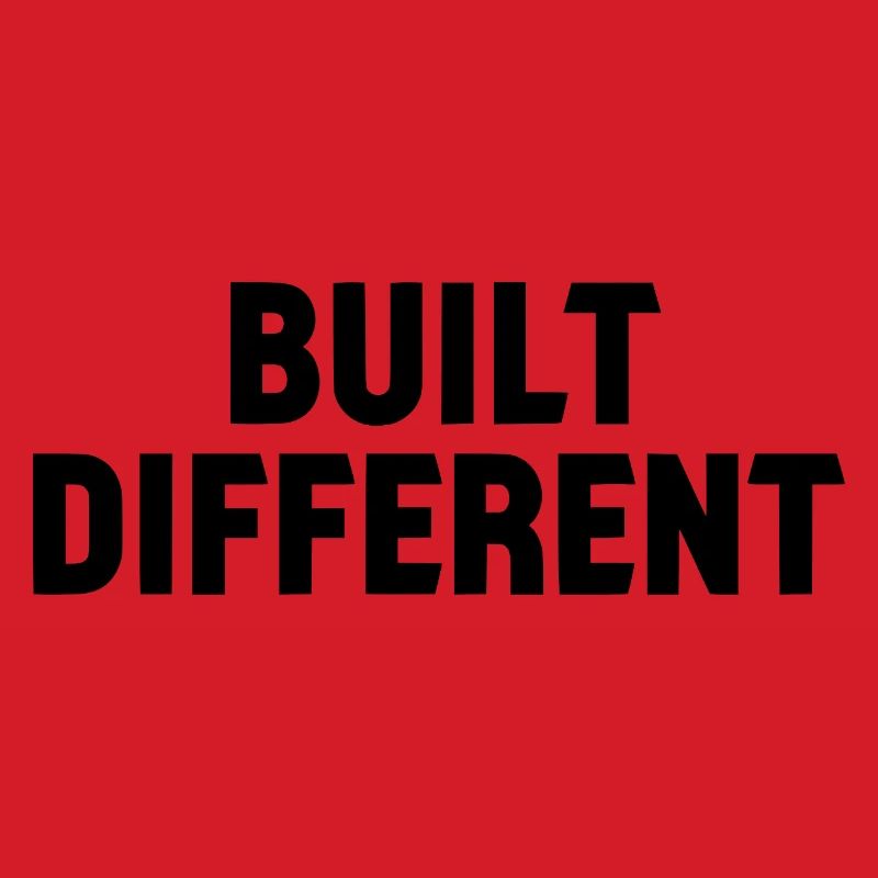 Built Different Statement Lettering