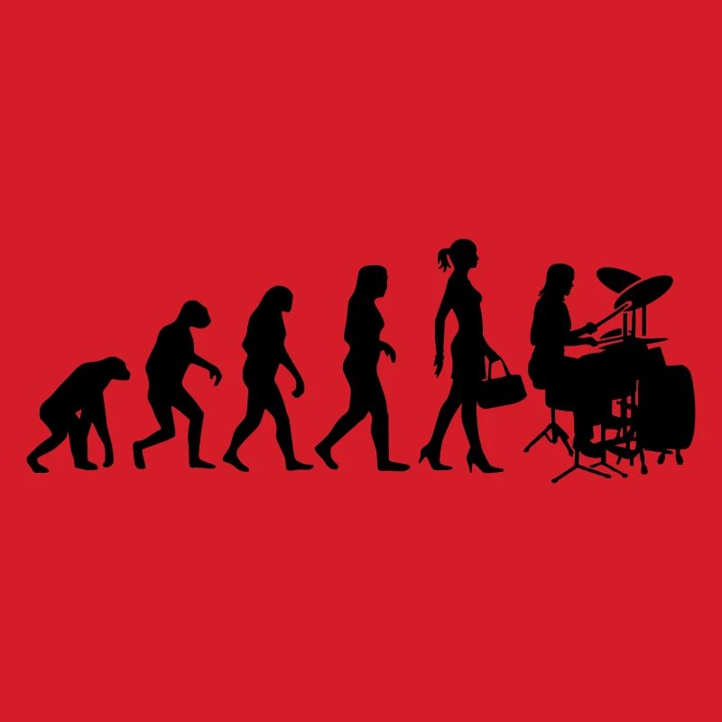 Evolution Schlagzeugerin Percussion Drummer