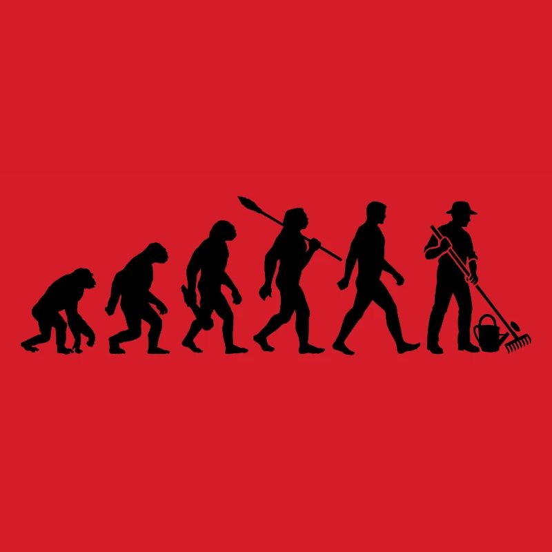Evolution - Gärtner - Garten - Gartenarbeit
