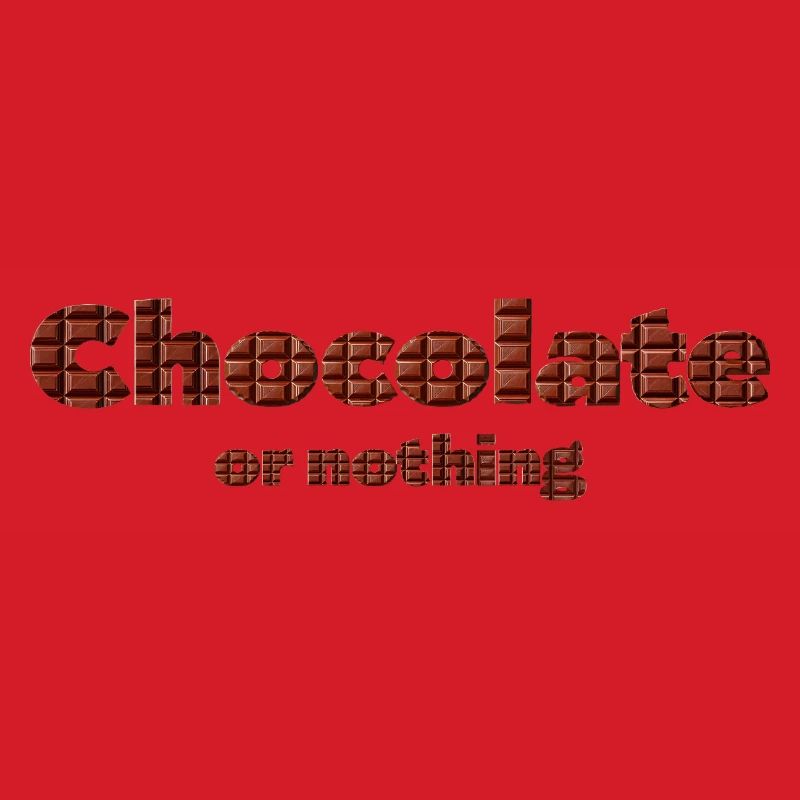 Schokoladen Muster mit 3D-Effekt
