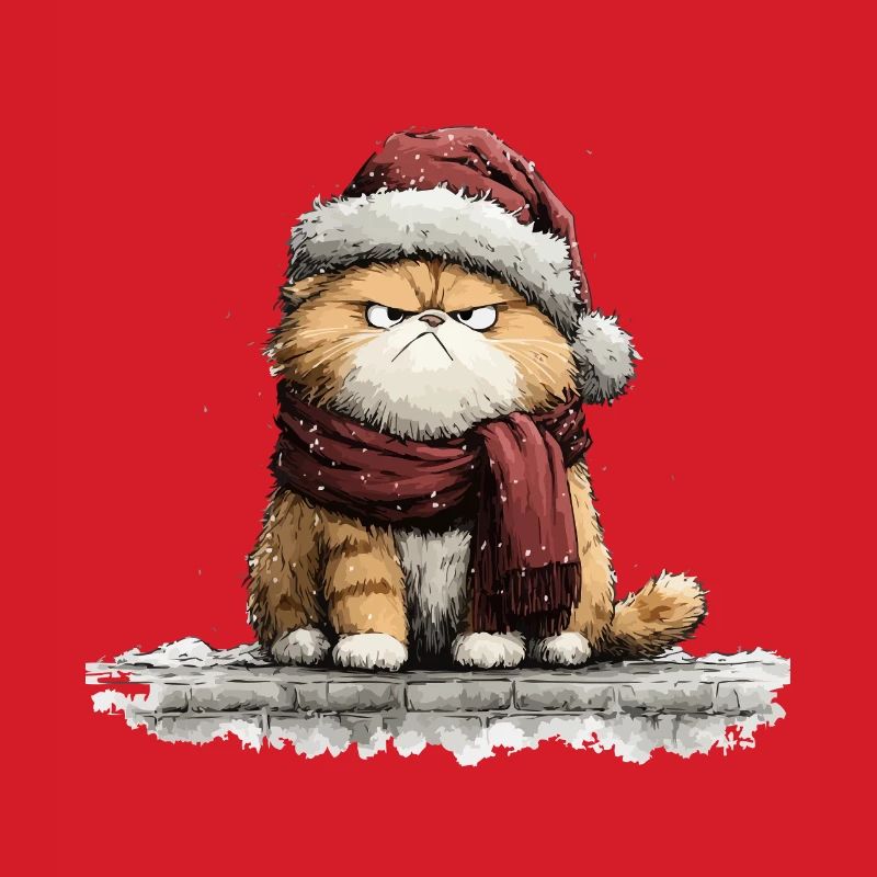 Grimmiger Weihnachtskater
