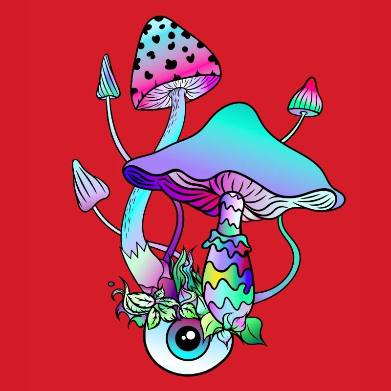 Magic Mushrooms Psychedelic Art