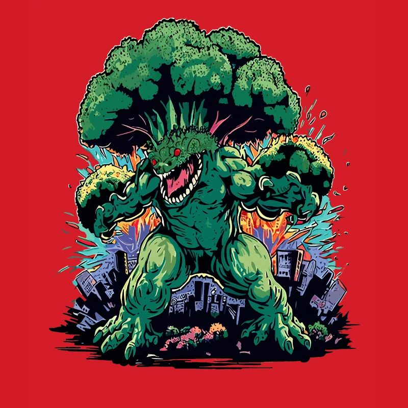 Brokkozilla monstre géant de brocoli