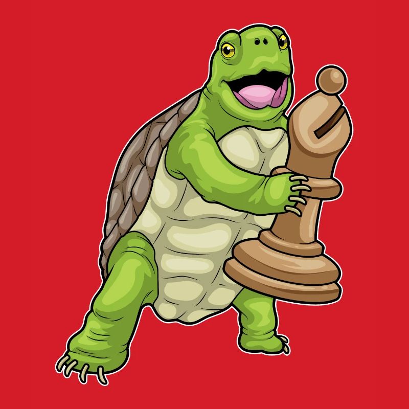 Turtle Chess Piece Bishop Chess