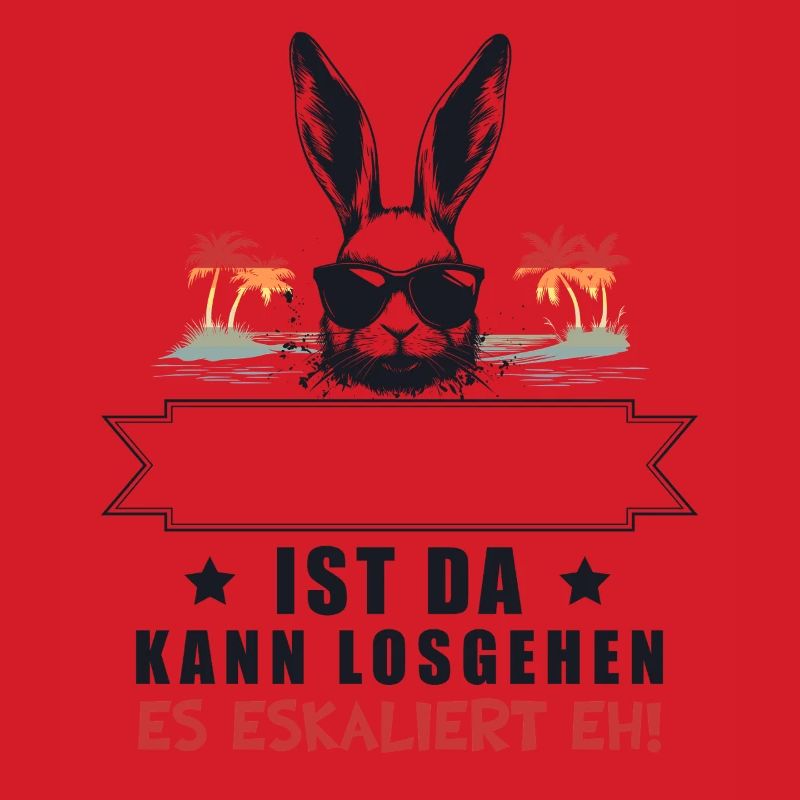 It's escalating anyway! Customizable Name Bunny Retro