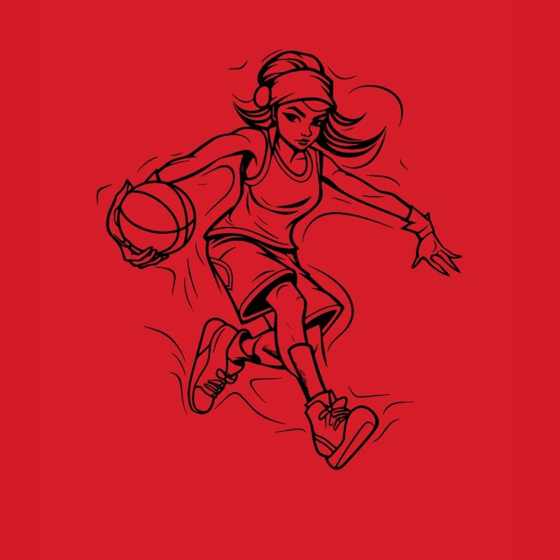 Basketball Player Drawing