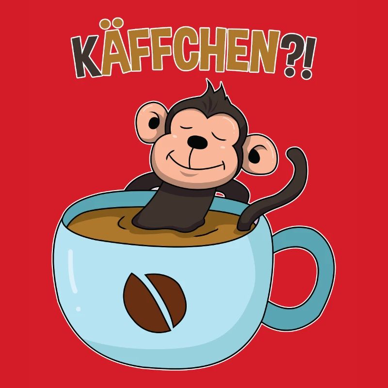 Kaffeepause mit Affe