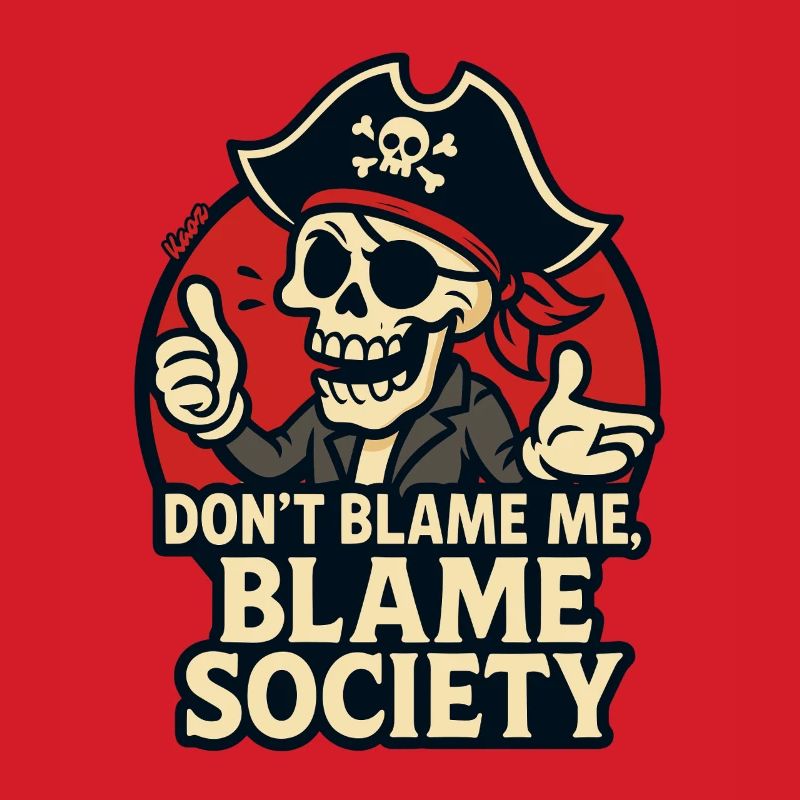 Pirate Skull Satire Tee