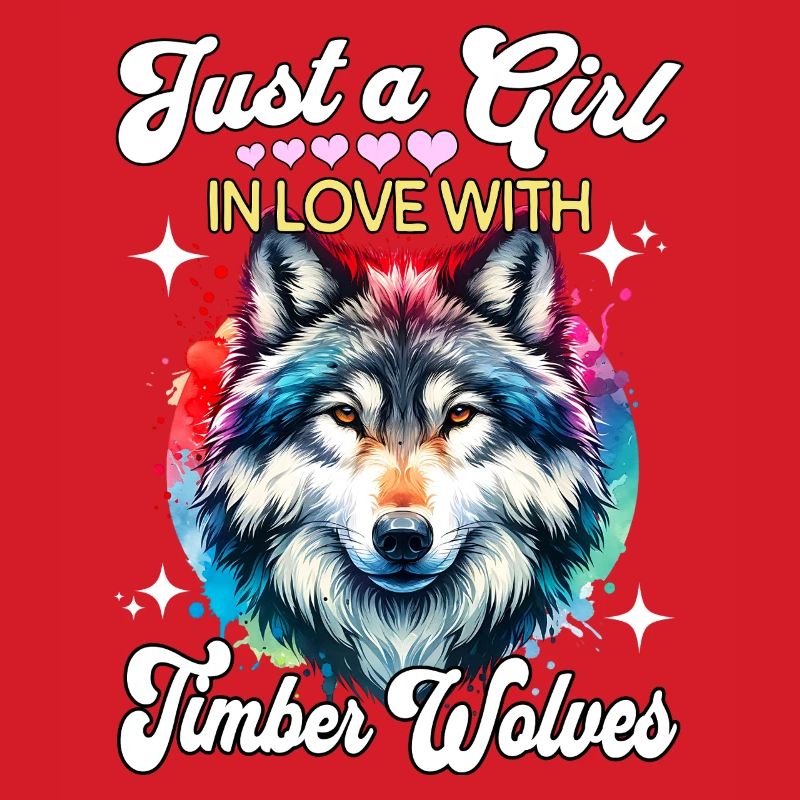 Grauwolf Mädchen Timber Wolf