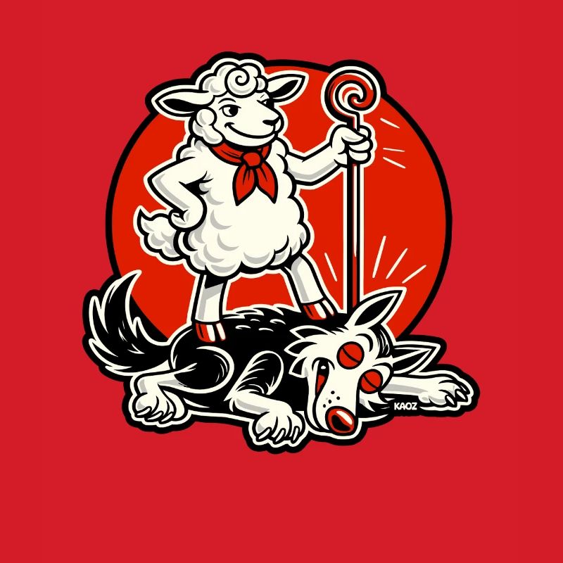 Sheep Hero With Crook