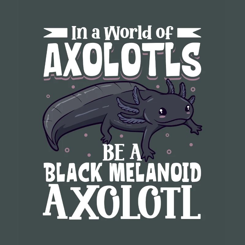 Sei ein Black Melanoid Axolotl