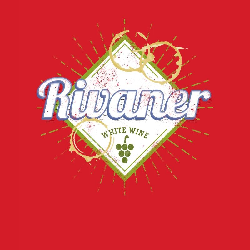 Rivaner Vine Vintage Wine Drinker and Winemaker Design