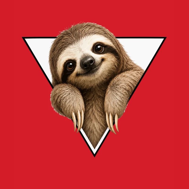Sloth in triangle design