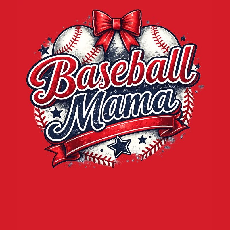 Baseball-Mama: Retro Mama Baseball-Geschenk