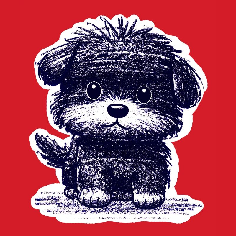 Fuzzy Puppy (Blue)