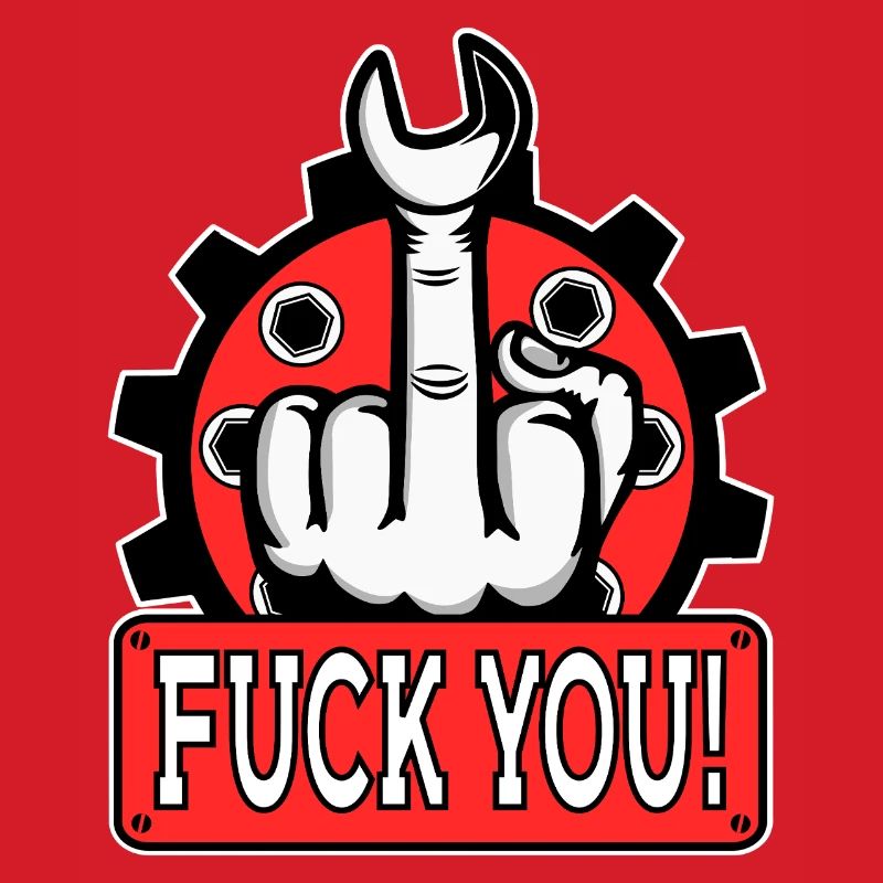 Provocative middle finger statement