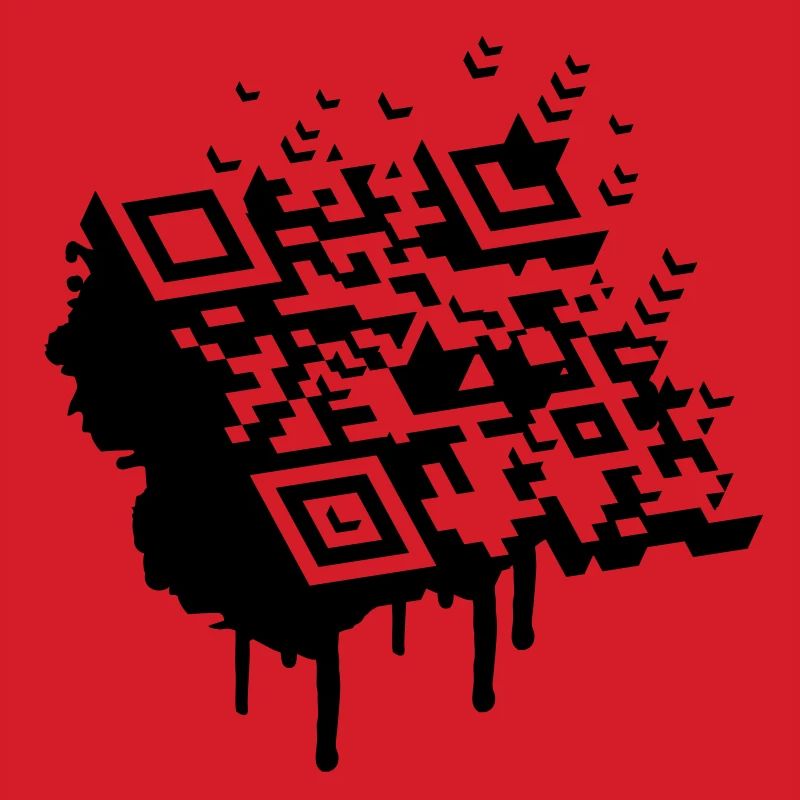 3D Barcode als Graffiti
