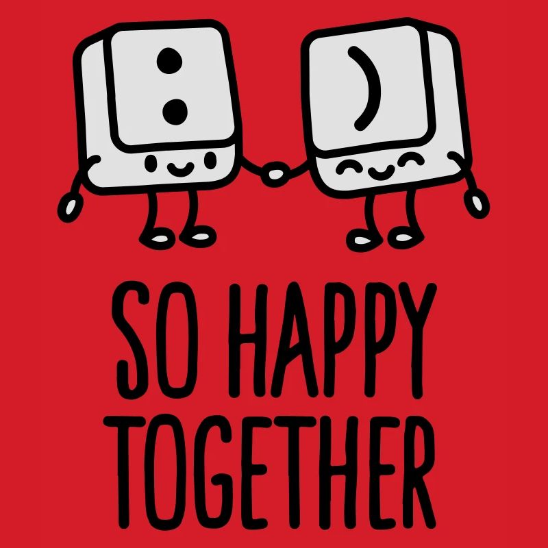 Keyboard keys smiley - So happy together