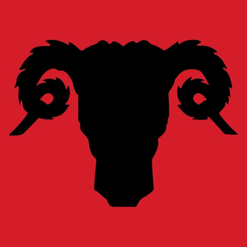 Bock- oder Rammkopfschattenbild