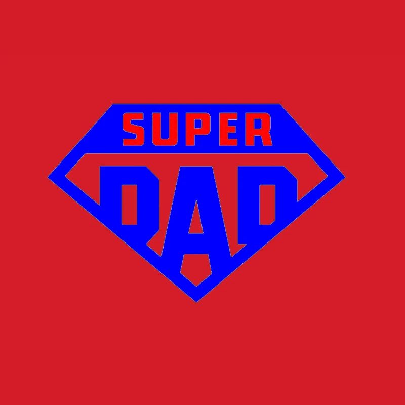 Super Papa Hellblaues Abzeichen
