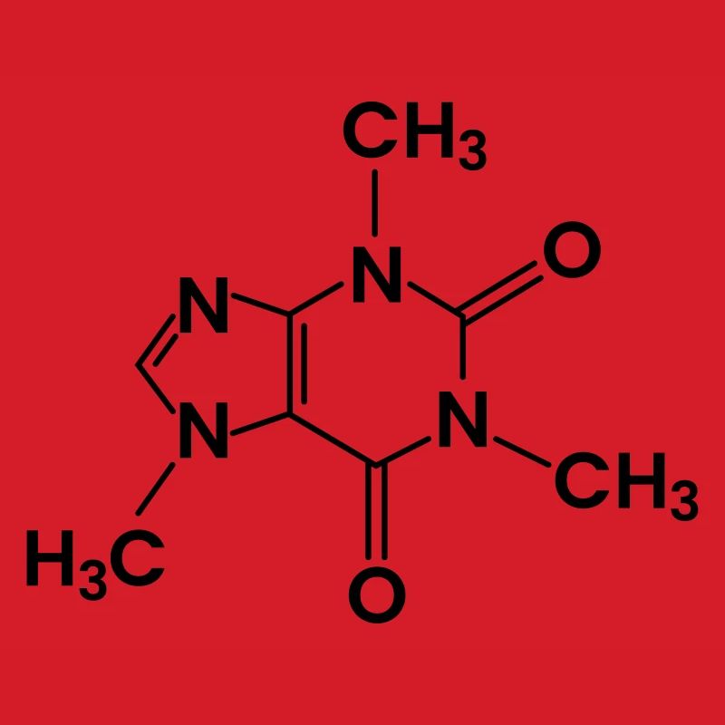 Coffee Chemical Structure Caffeine