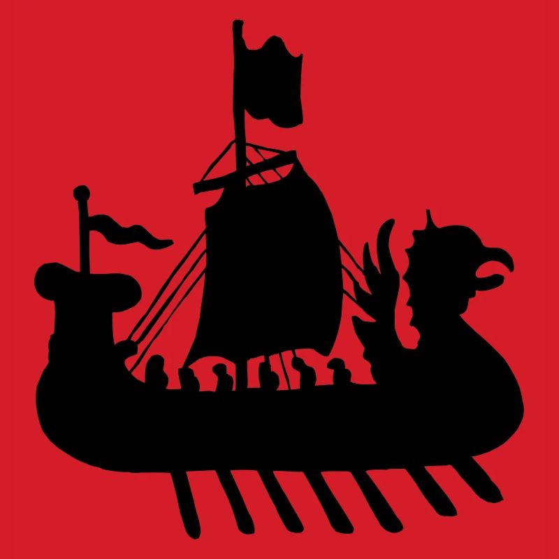 Wikingerboot Schiff Schattenbild