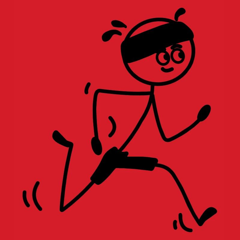 Läufer jung oder Mann mit Schweißband