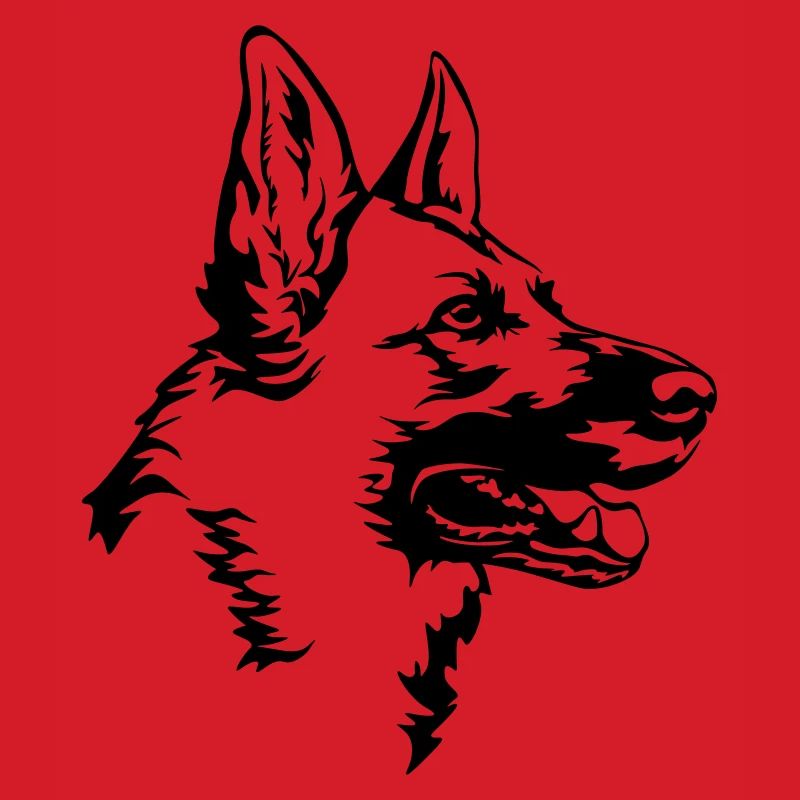 German shepherd head