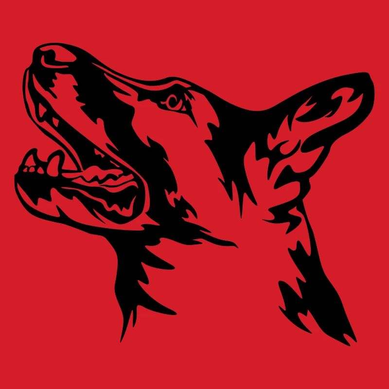 German Shepherd Head