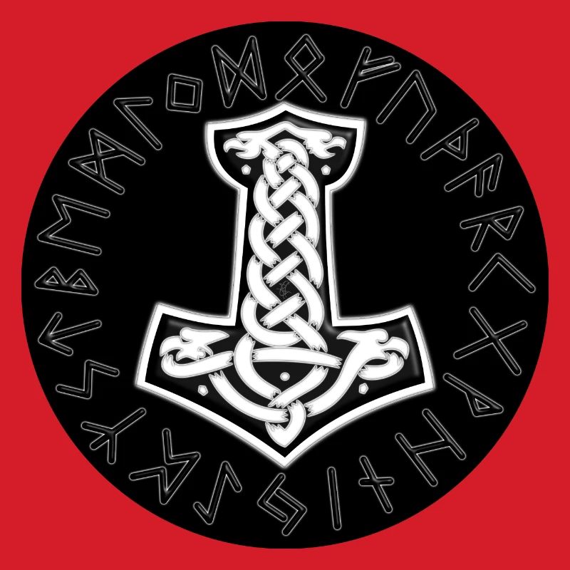 Mjölnir Celtic Runic Knot