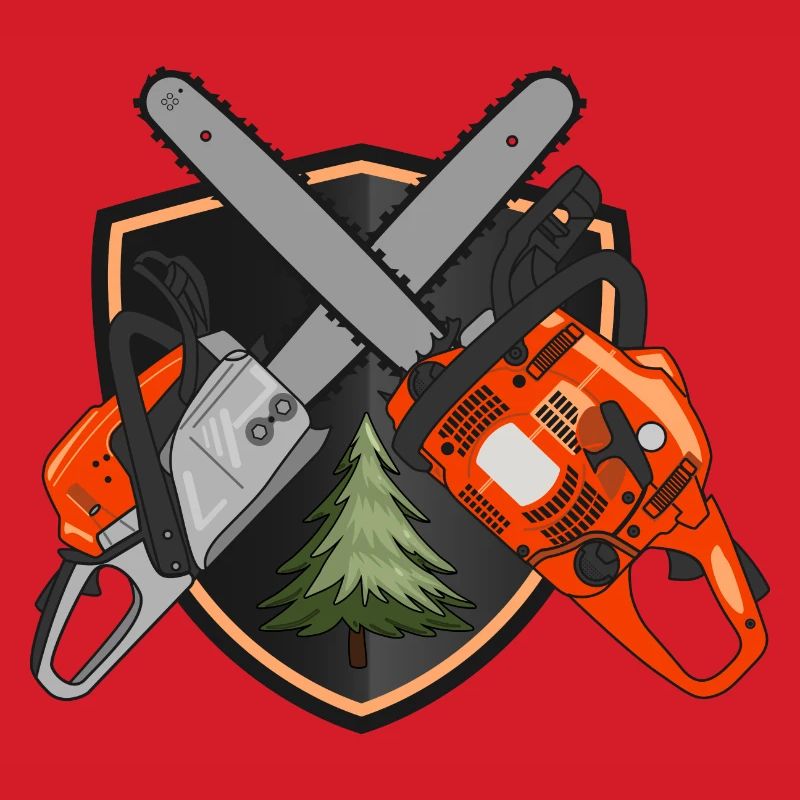Chainsaws on shield