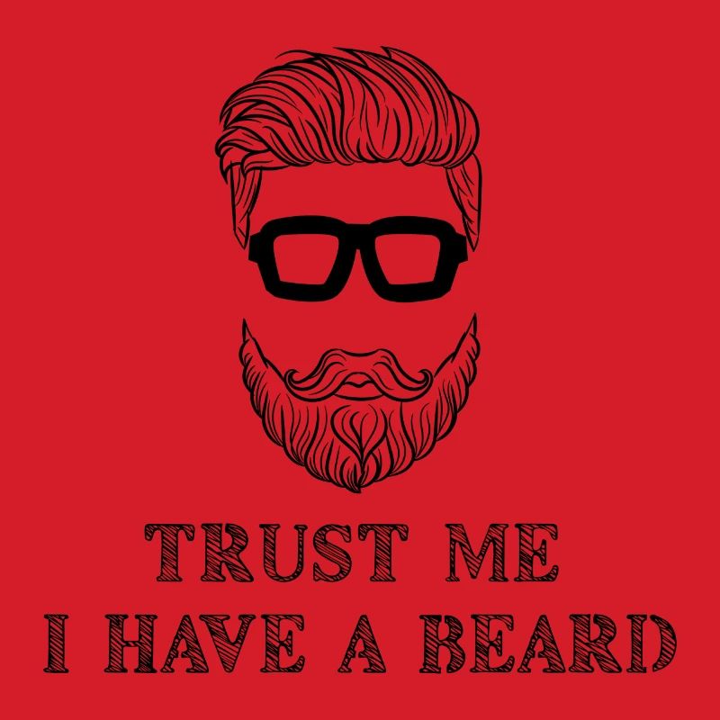 Bartträger Bart Statement Schnurrbart Humorvoll