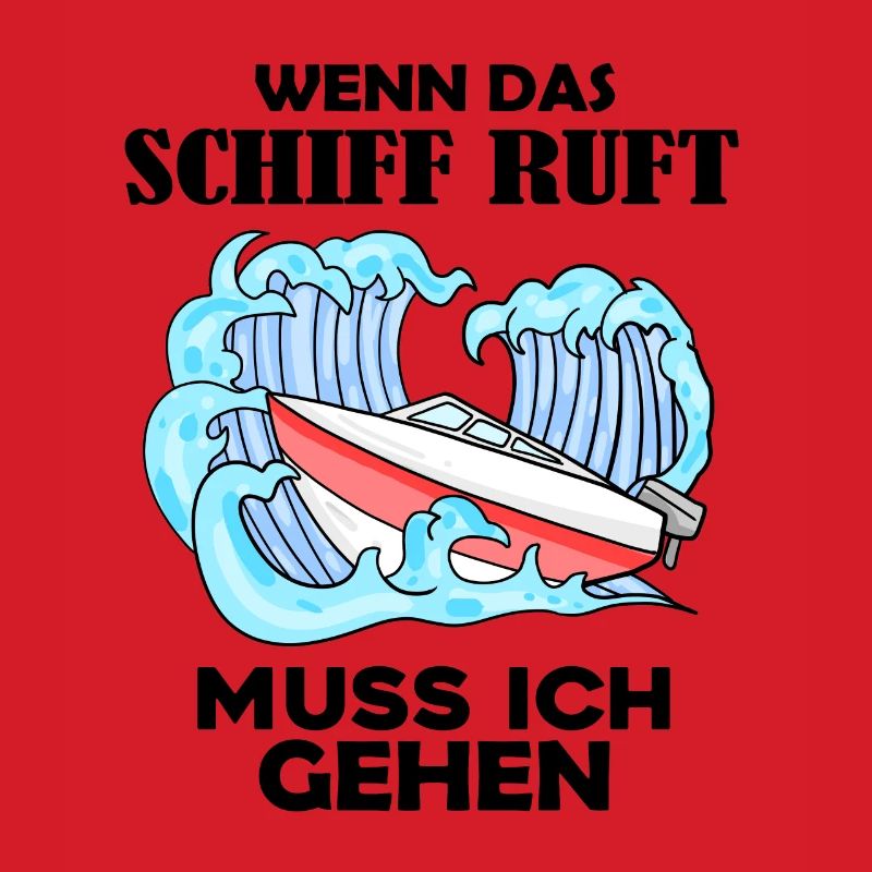 Motorboot Kapitän Boot Boote Seefahrt Geschenk