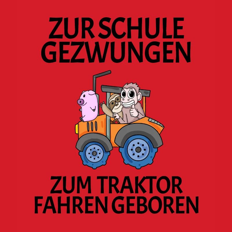 Schule Einschulung Traktor Geschenk Lustig