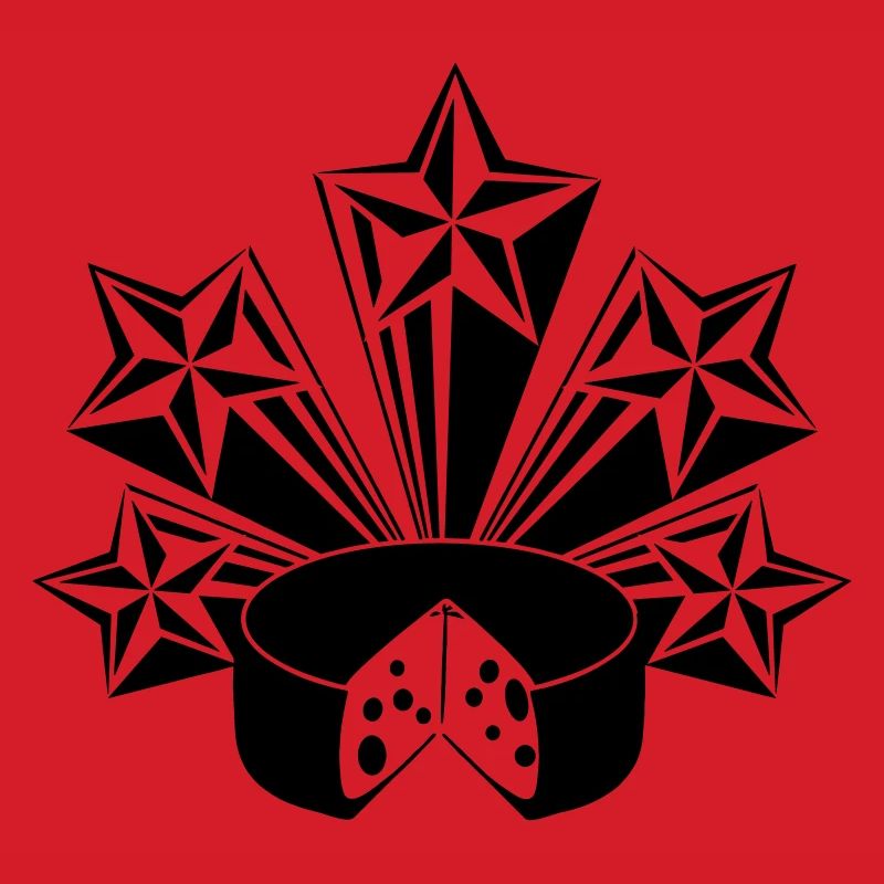 Cheese radiating stars