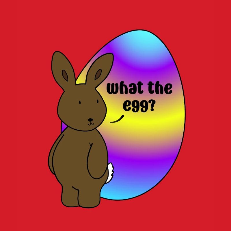 Happy Easter - Easter Bunny with Easter Egg