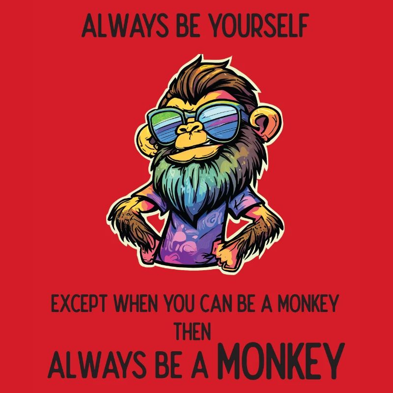 Sei immer ein Affe