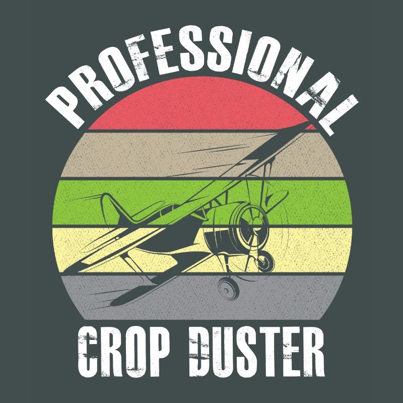 Crop Dusting in Progress Crop Dusting Duster Plane