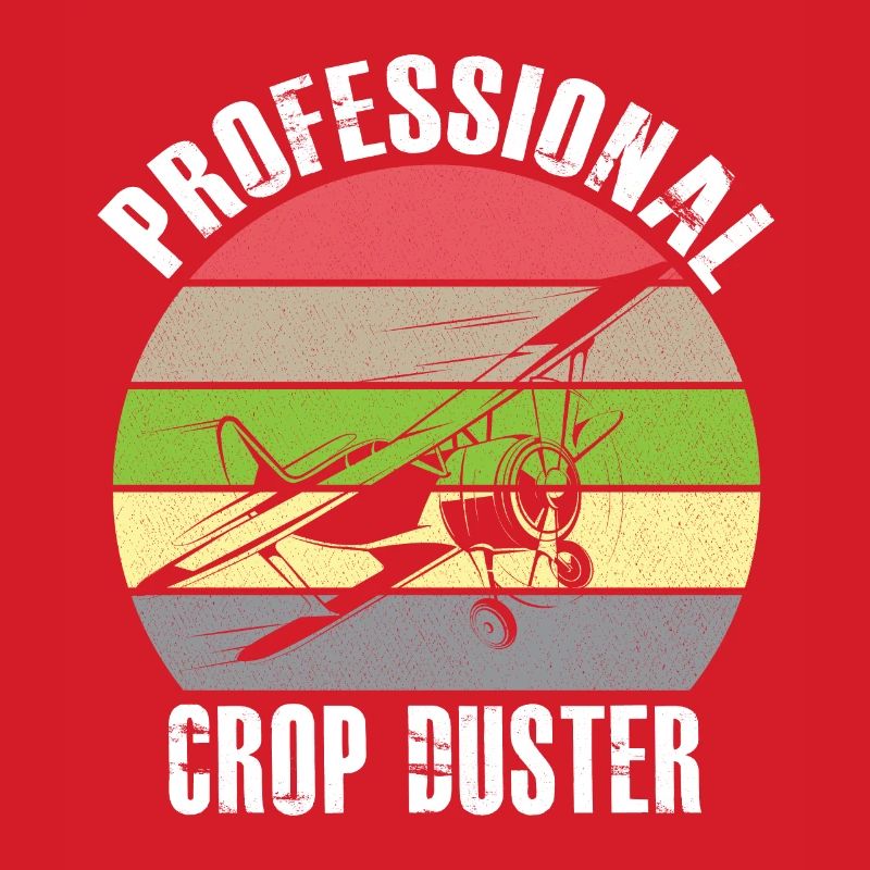 Crop Dusting in Progress Crop Dusting Duster Plane